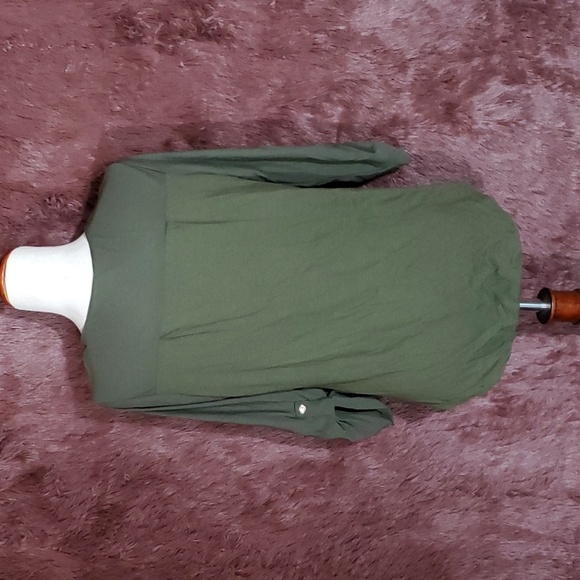 PreSeption Concepts Rose Tie Front Blouse - Picture 3 of 5